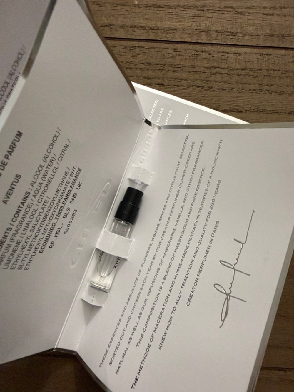 2 x 2 ml Sample Creed Aventus Perfume - Picture 5 of 6